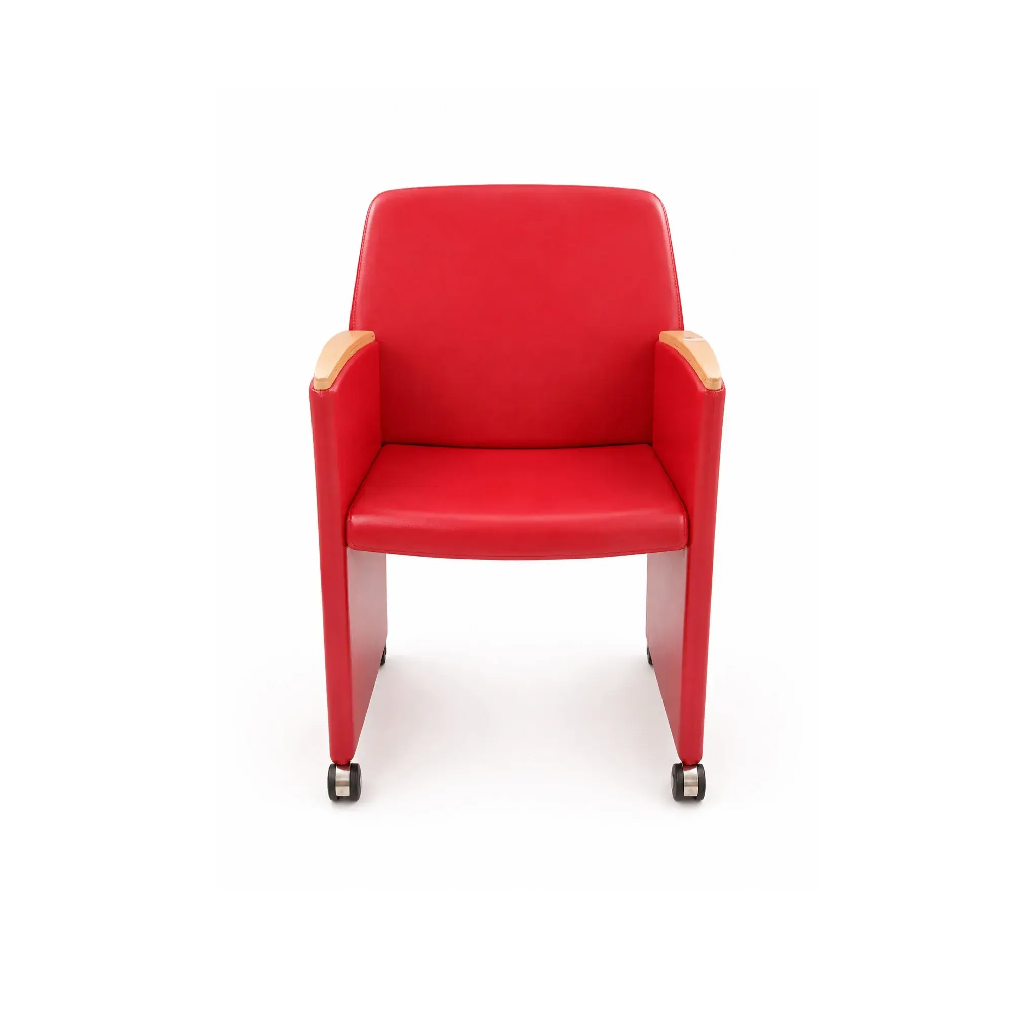 Chaise pliante en similicuir SF608 - Rouge