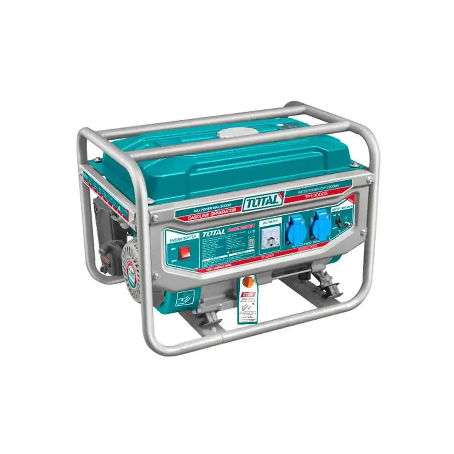 Groupe électrogène essence Total 2,8 / 3,5 kW démarrage électrique TP135006E