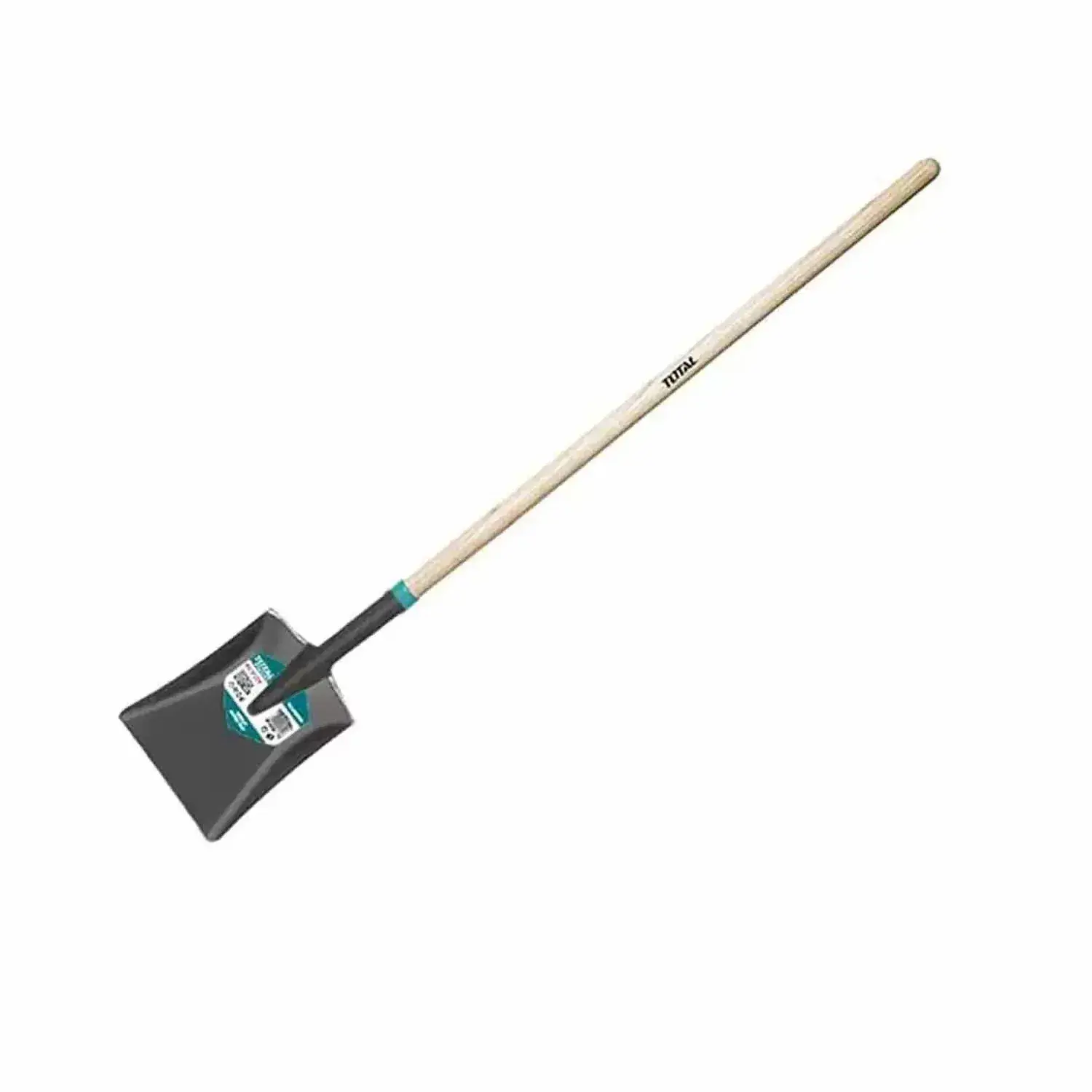 Pelle carrée en acier Total à long manche bois THTHW0202
