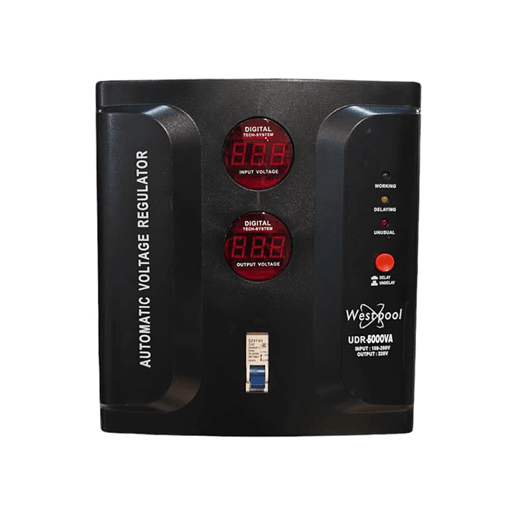 Stabilisateur de tension Westpool UDR 5000 VA - Sortie 110/220 V