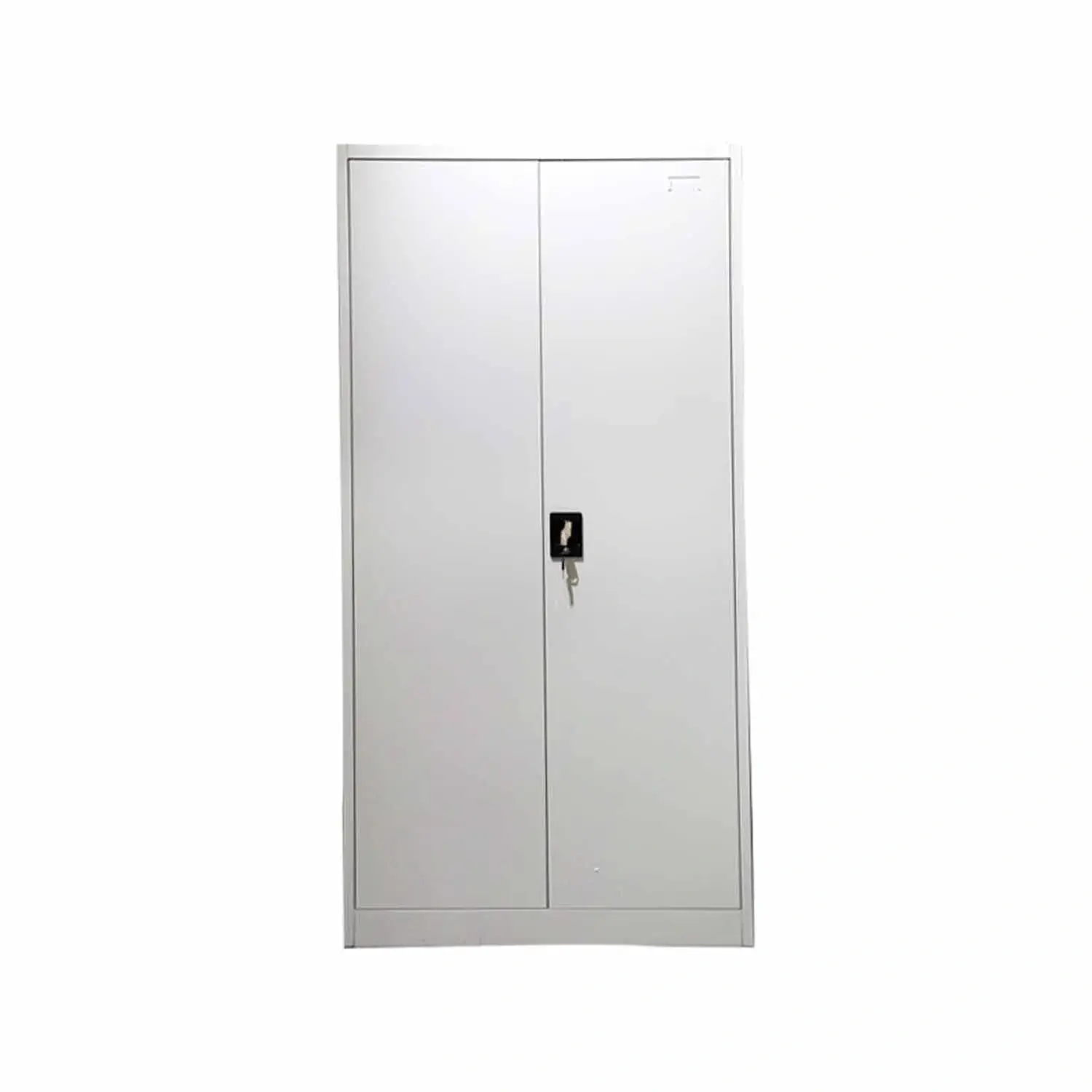 Armoire métallique haute 2 portes battantes 4 étagères - 90x45x185 cm
