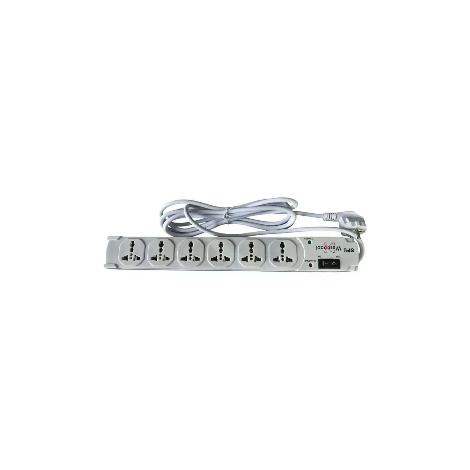 Parafoudre Westpool SPU 6 prises - Disjoncteur 10 A, protection DSL, 3 m
