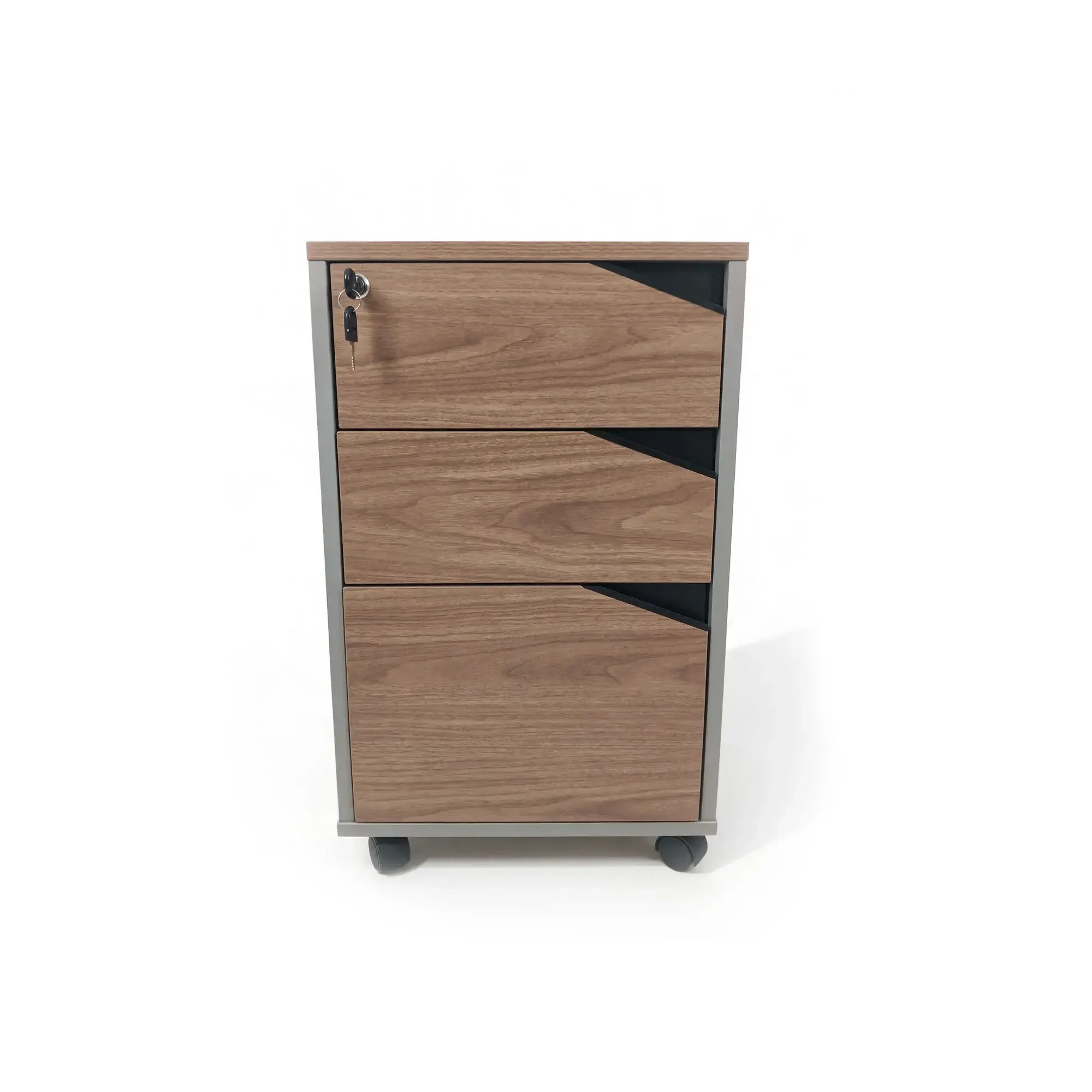 Caisson de bureau mobile 3 tiroirs 40x40x65 cm