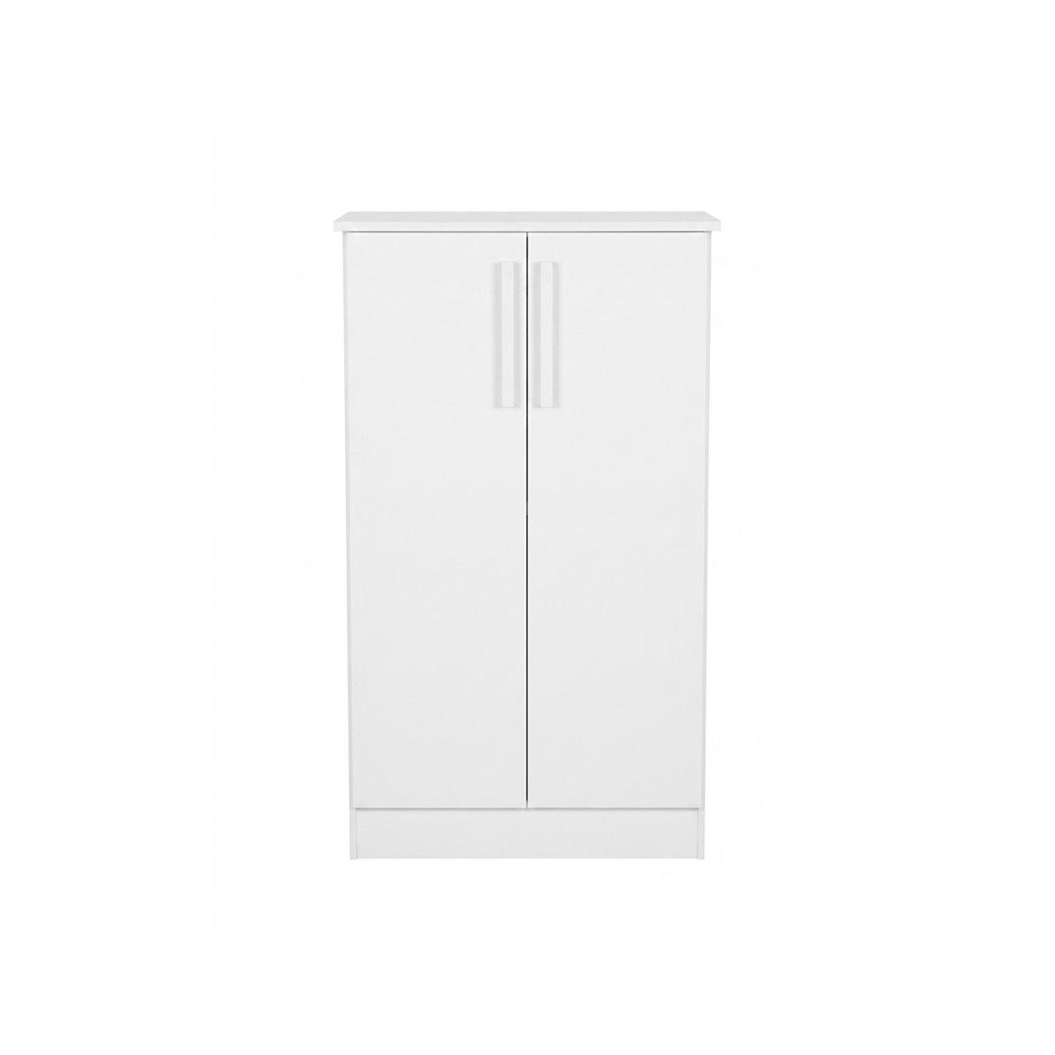 Meuble à chaussures en bois 3 niveaux - Blanc