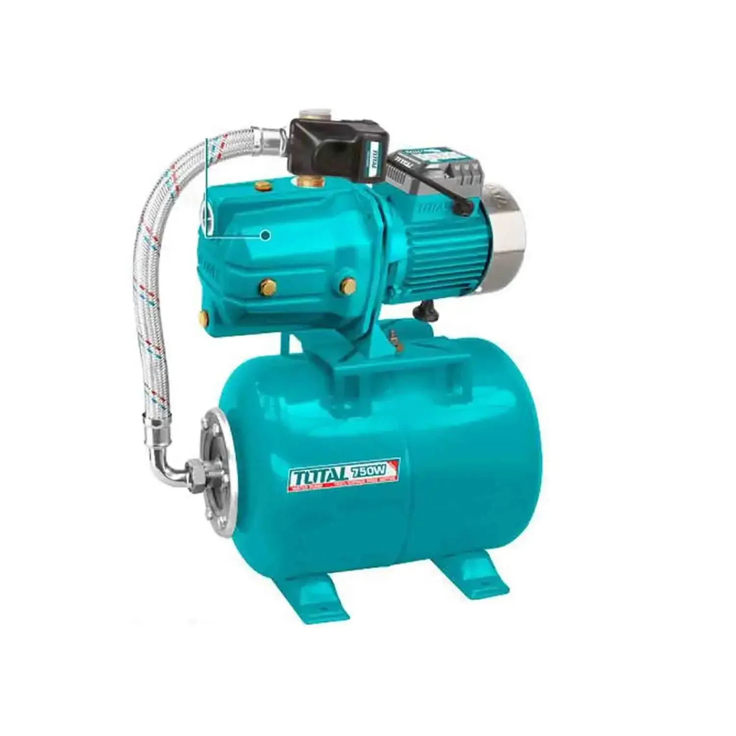 Pompe à eau automatique Total 750 W (1 CV) avec réservoir 24 L TWP47506