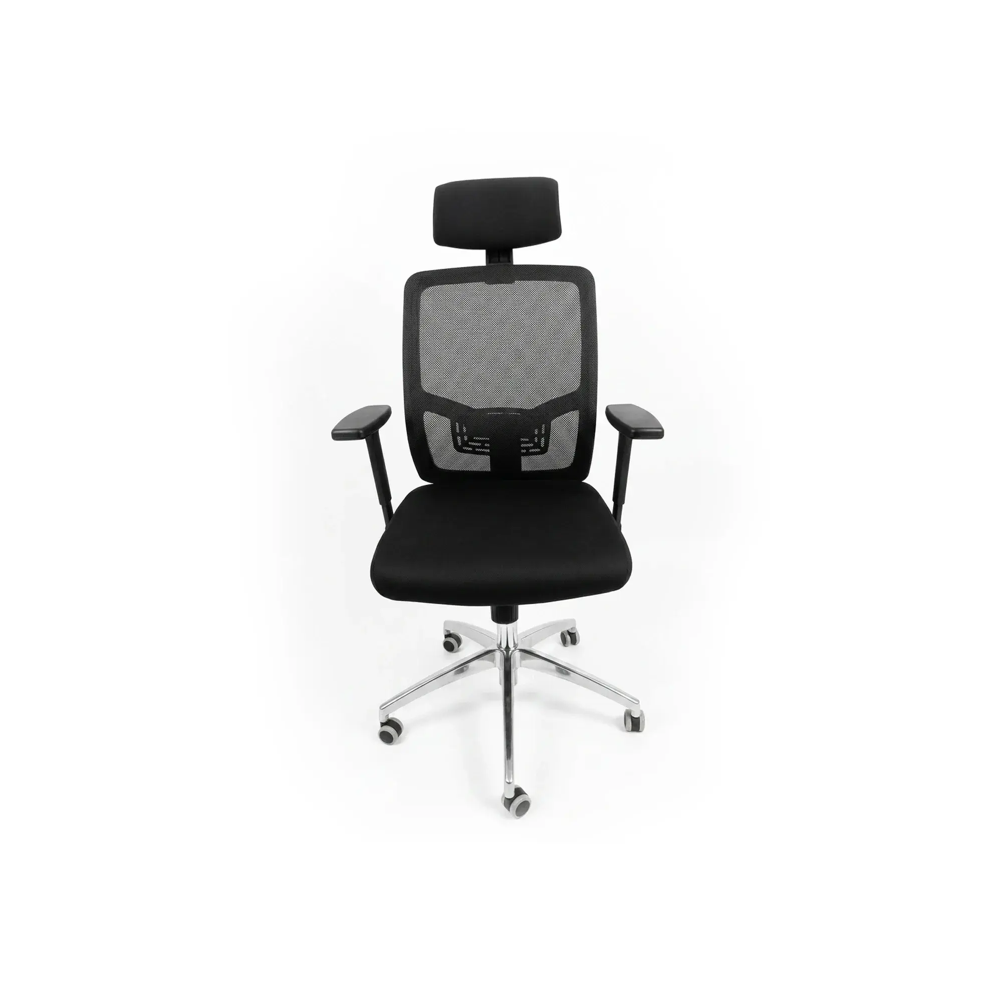 Chaise de bureau exécutive dossier haut en filet HT-7004A - Noir