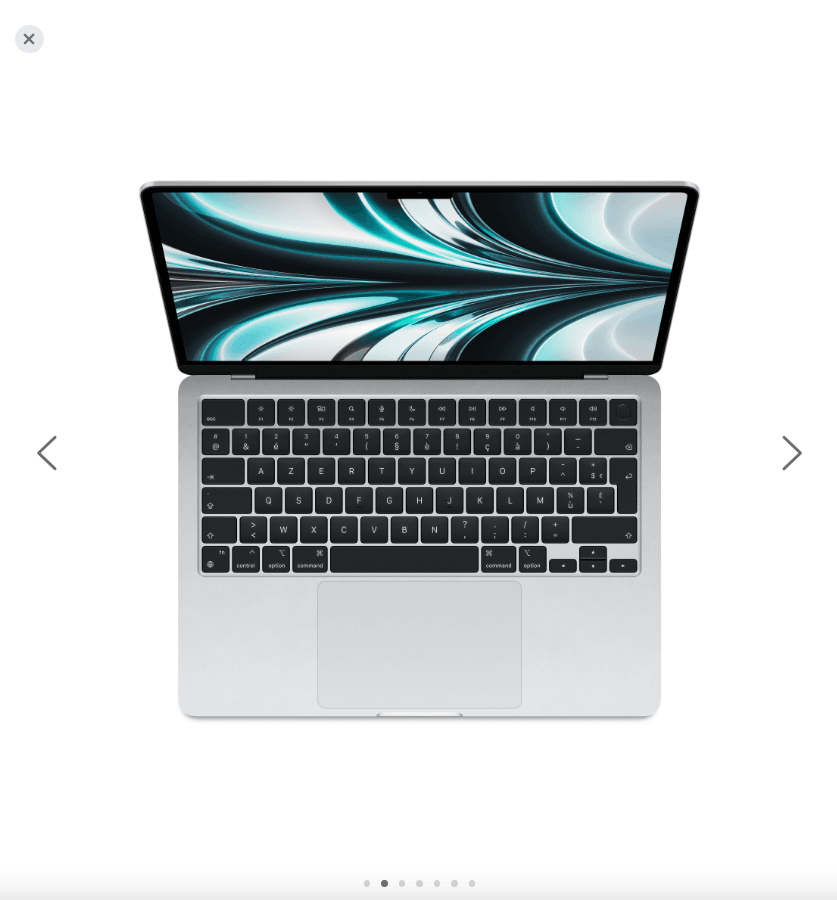 MacBook Air M2, 8go Ram 512go SSD – Argent