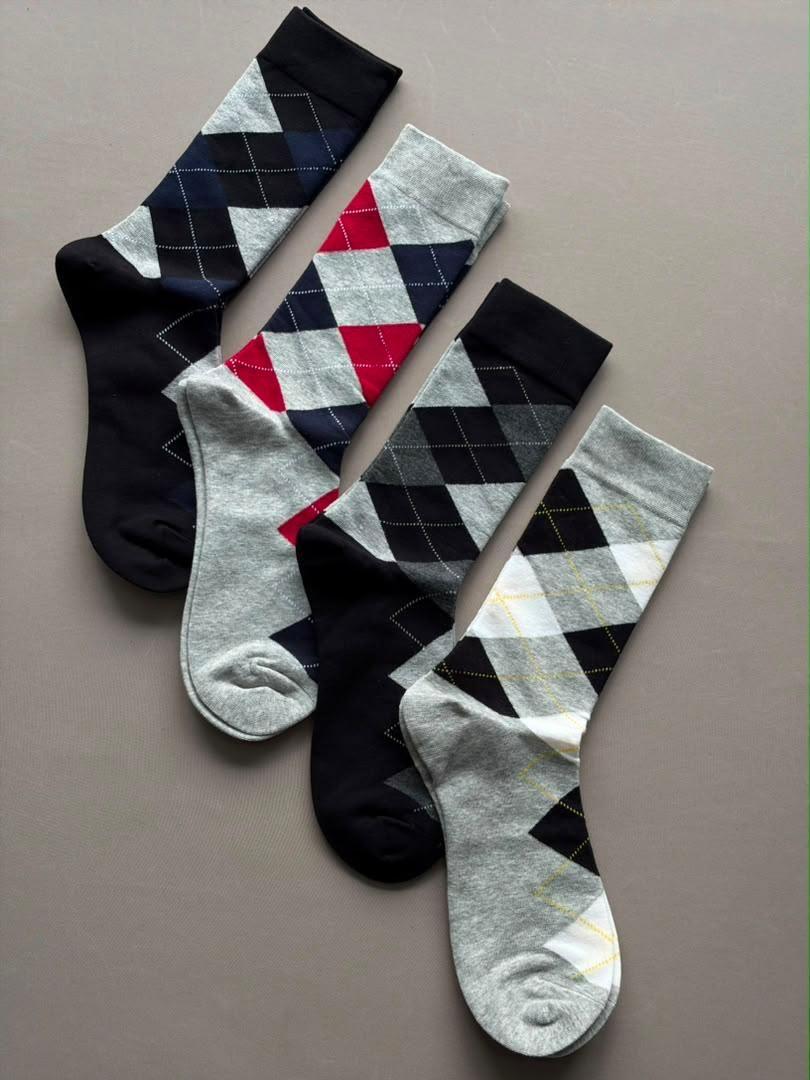 Chaussettes Homme Assorties en Coton