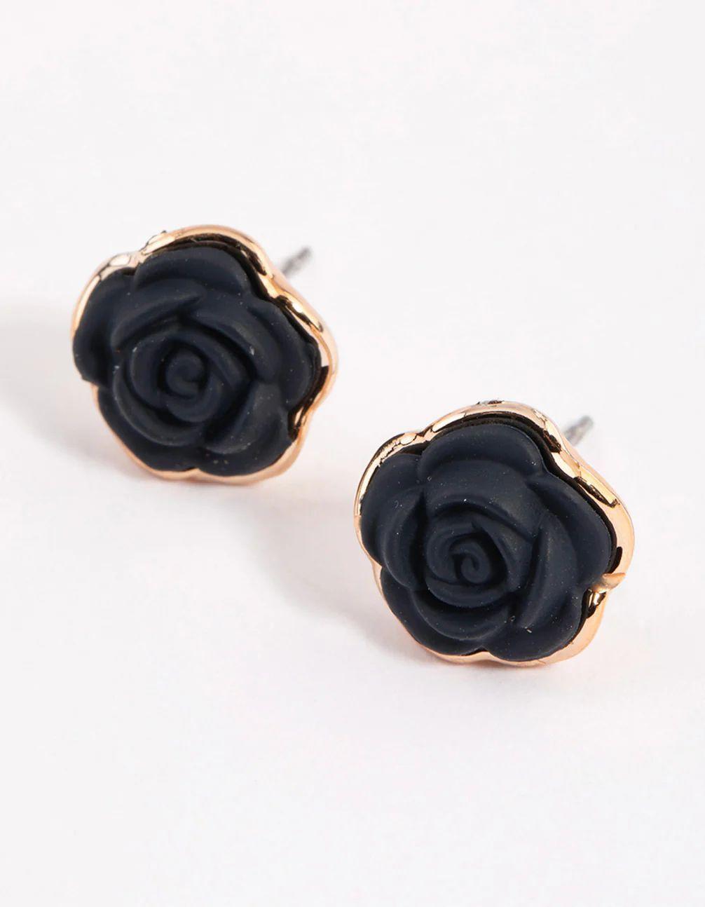 Boucles d’Oreilles Clou Rose