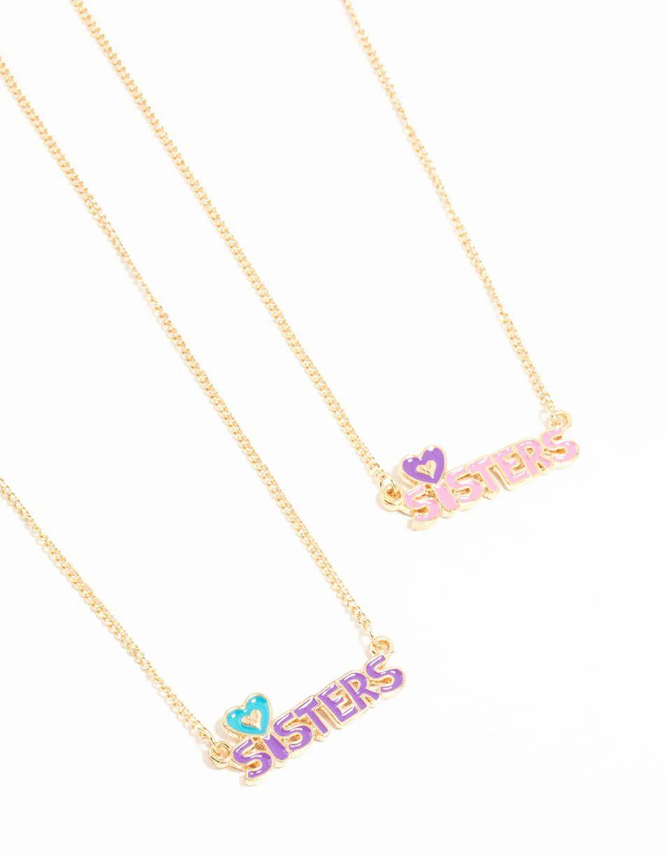 Collier BFF Sœurs en Or pour Enfants
