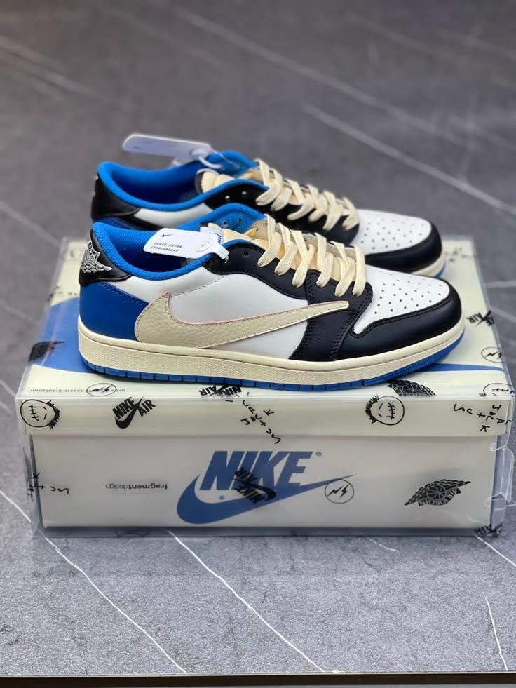 Nike Jordan Dunk Low – Bleu et Beige