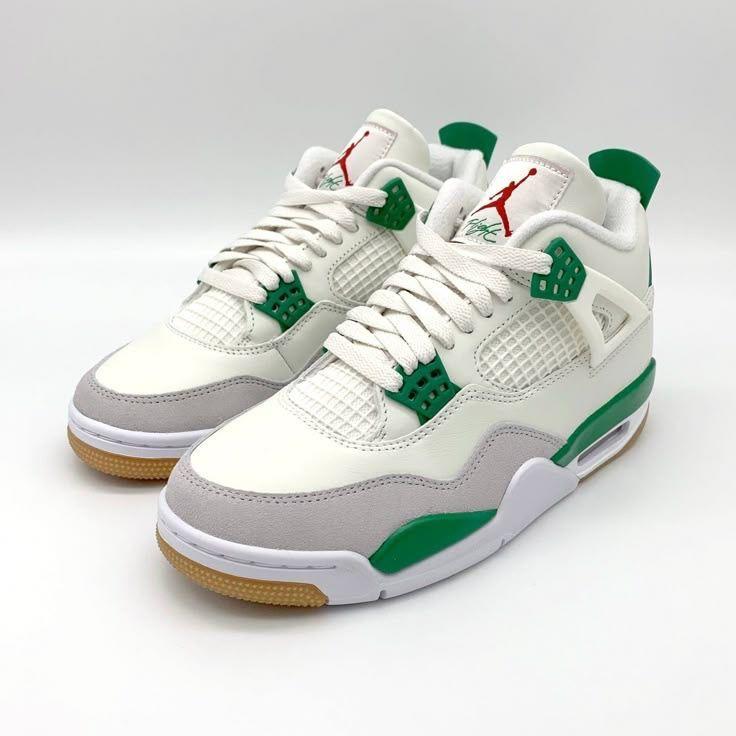 Air Jordan 4 Retro – Vert et Blanc