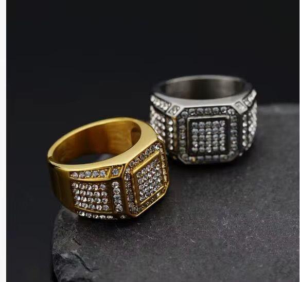 Bague en Acier Inoxydable – Argent et Or