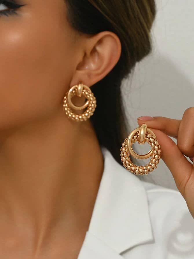 Boucles d’oreilles en zinc - simple