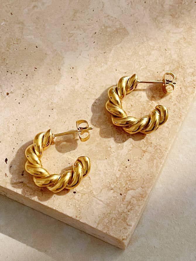 Boucles d’oreilles en acier inoxydable
