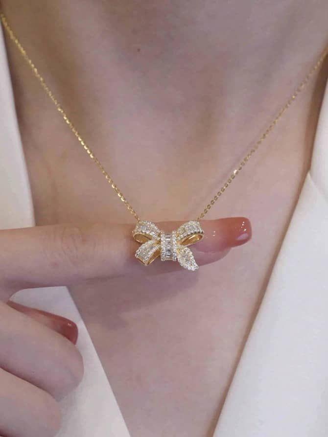 Chaînette en acier inoxydable noeud – Couleur dorée