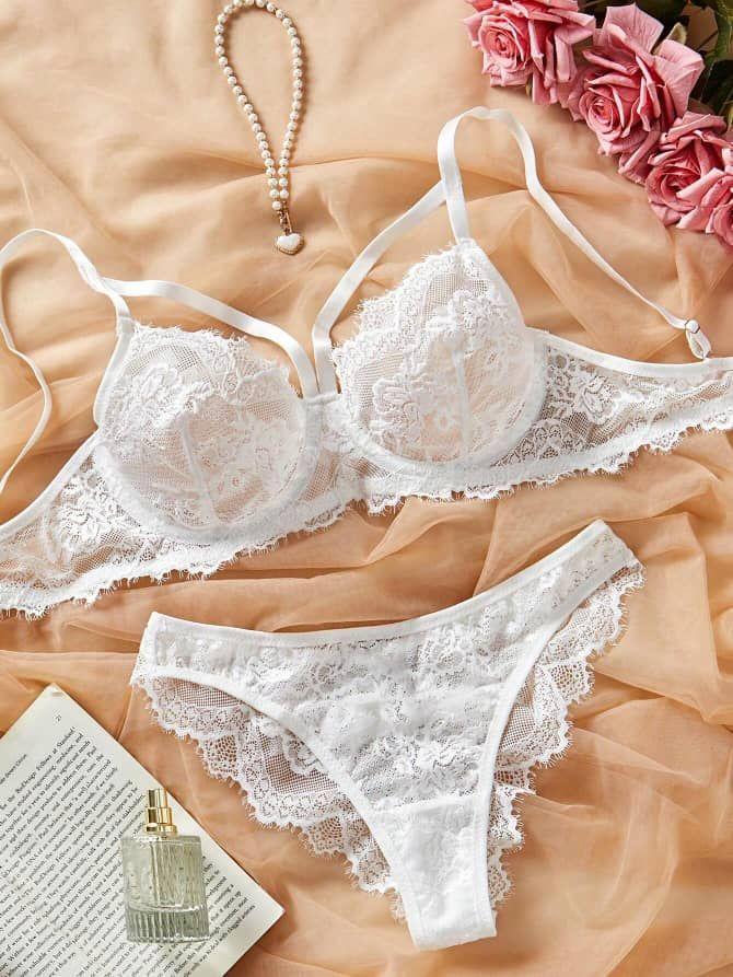 Ensemble Lingerie Femme – Taille XL – Dentelle