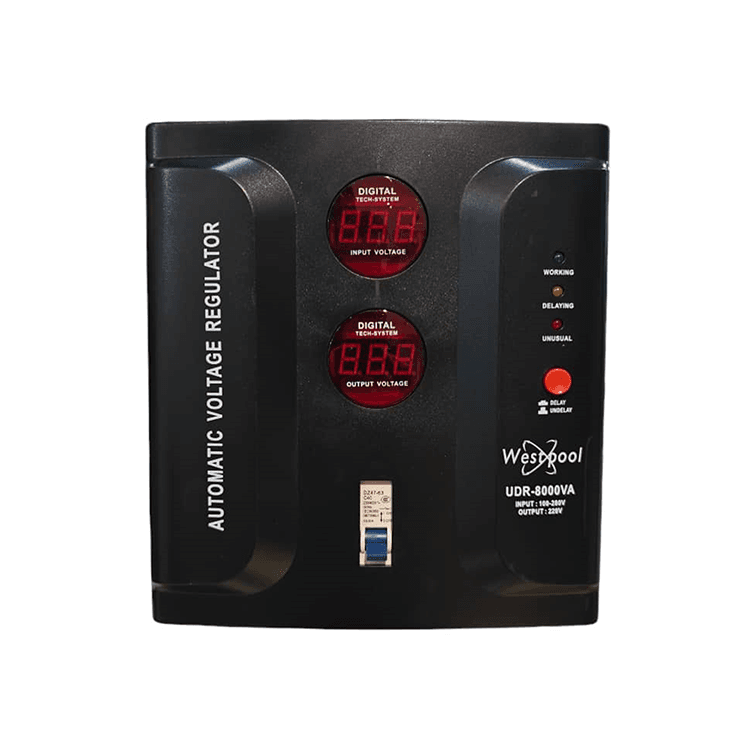 Stabilisateur de tension Westpool UDR 8000 VA - Sortie 110/220 V