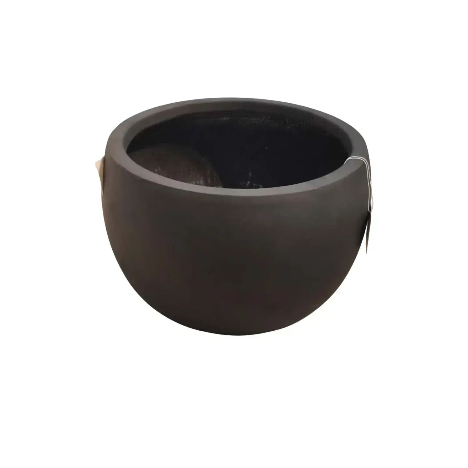 Vase décoratif en fibre d'argile 50x50x33 cm - Noir