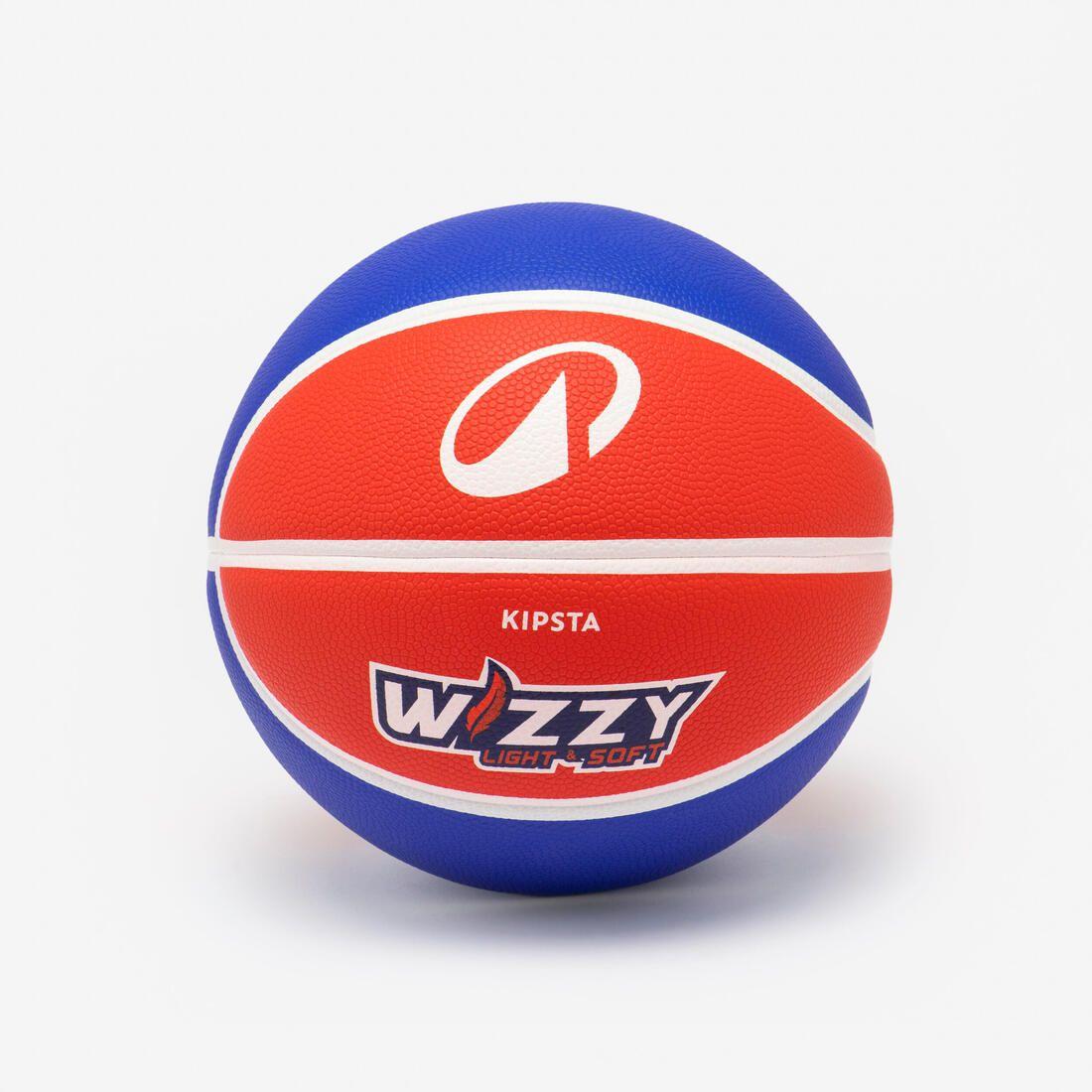 Ballon de basketball taille 5 - WIZZY K900 rouge bleu