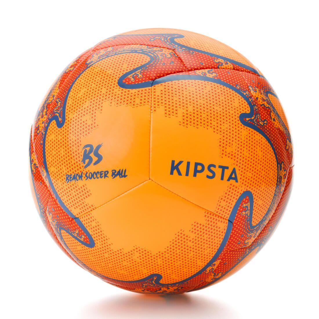 BALLON DE BEACH SOCCER HYBRIDE LIGHT TAILLE 5 ORANGE / RED