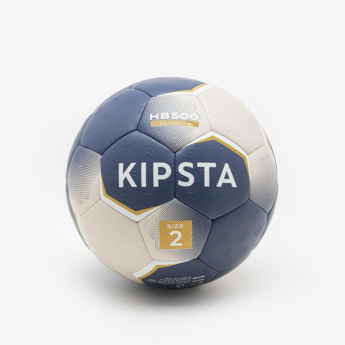 Ballon de handball taille 2 - hb500 hybride bleu/gris