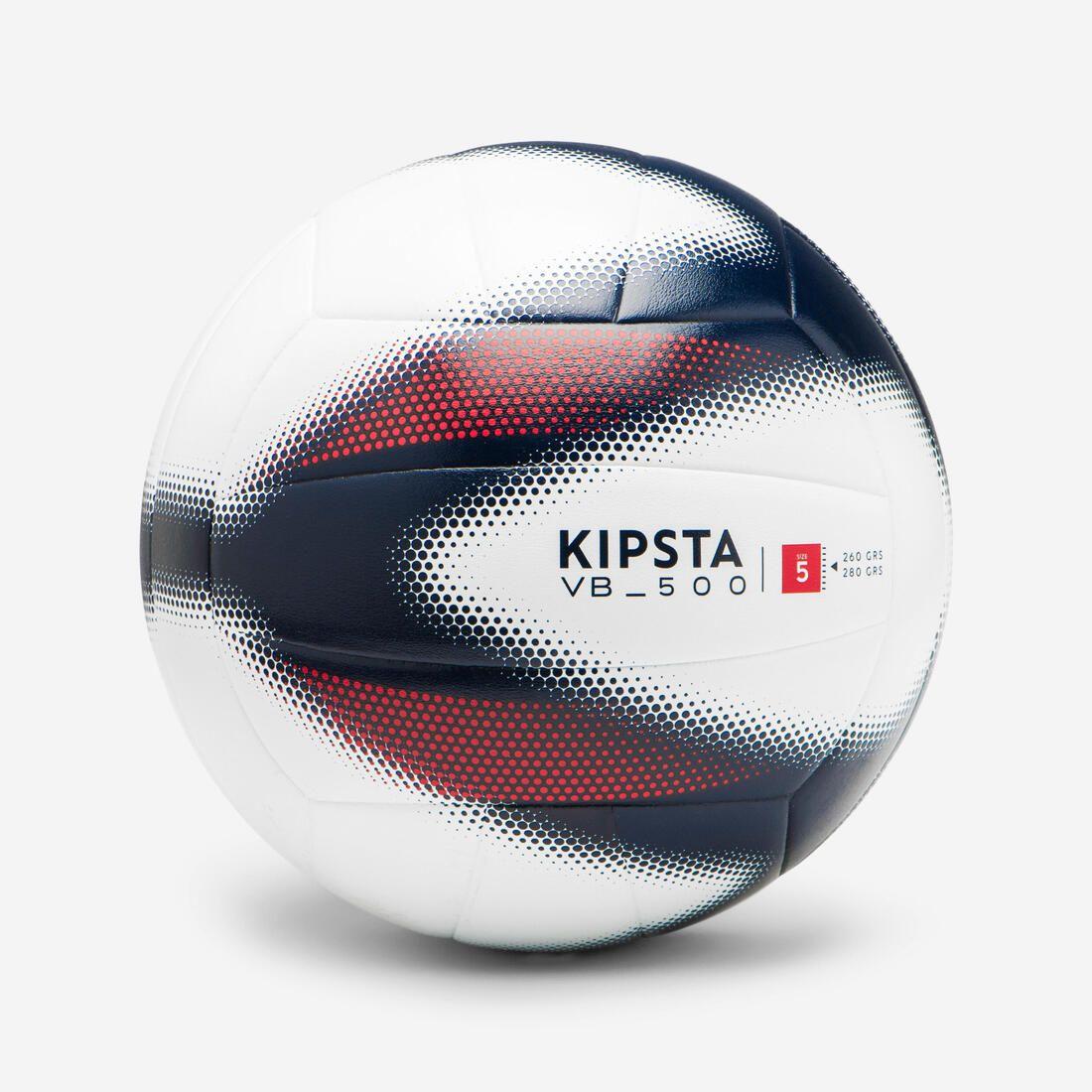 Ballon de volley-ball V500 gris, bleu et