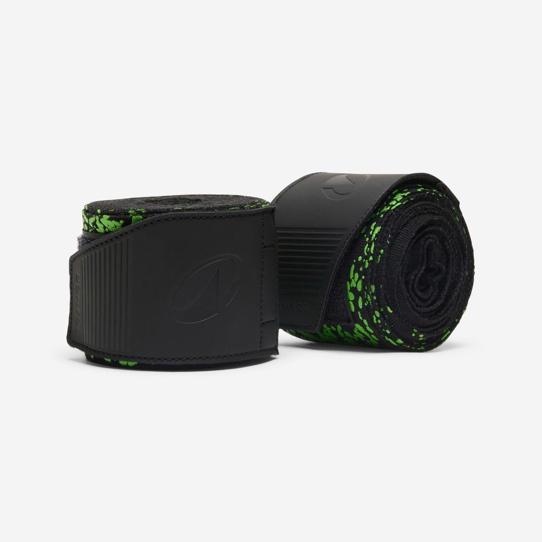 Bandes de boxe 4,5m, verte et noir