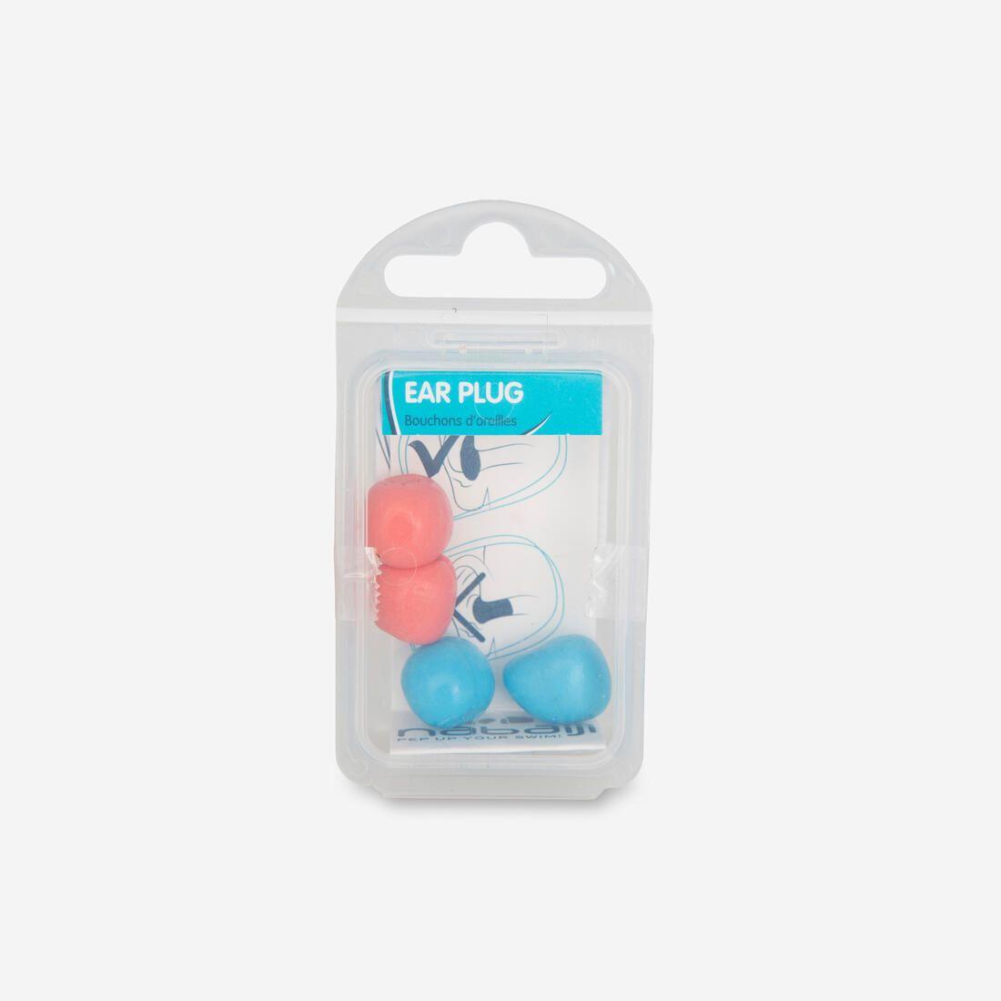 Bouchons d'oreilles malléables natation bleu et rose