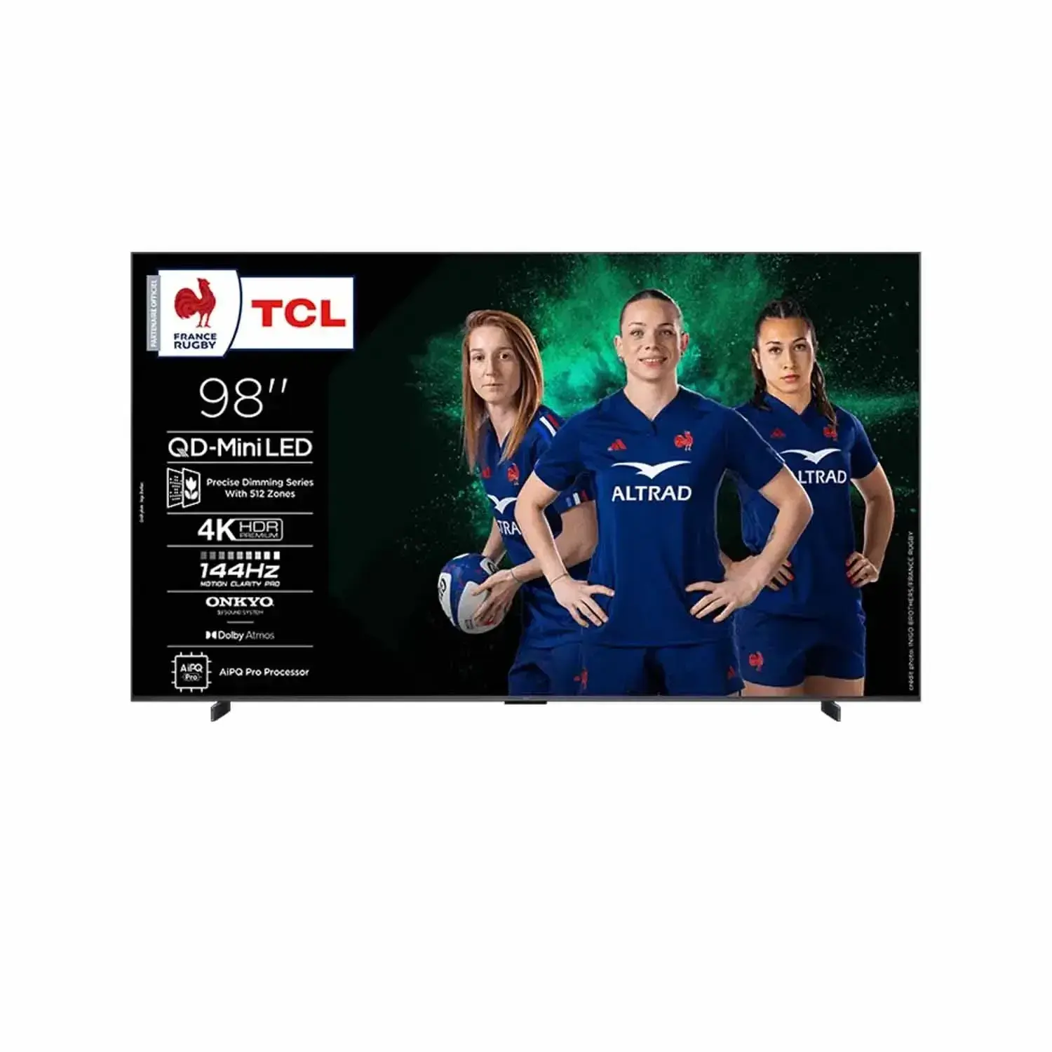 Smart TV TCL 98 pouces QD-Mini LED 4K 98C6K - 144 Hz, Onkyo