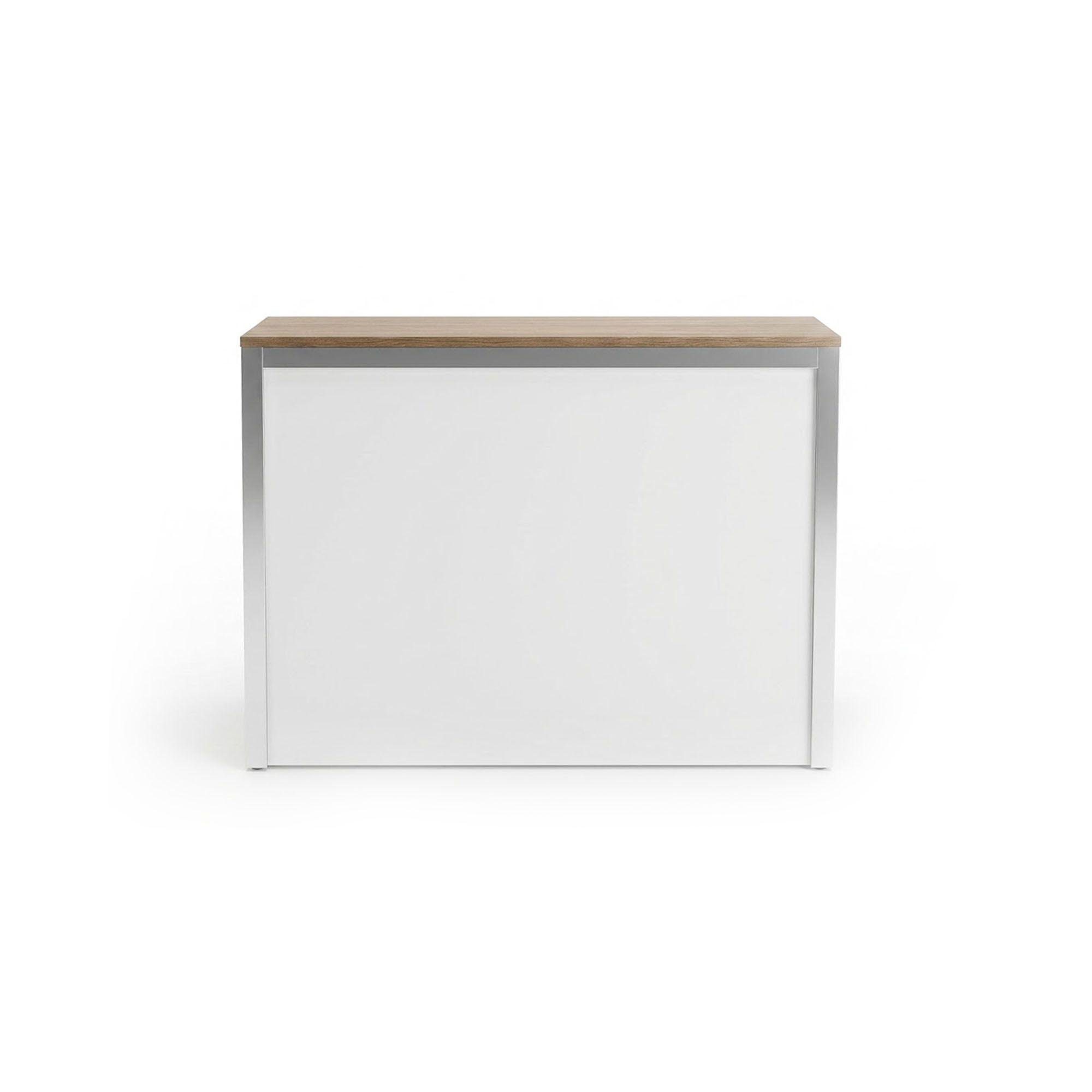 Comptoir d'accueil 140 x 70 x 105 cm avec tiroir - Blanc