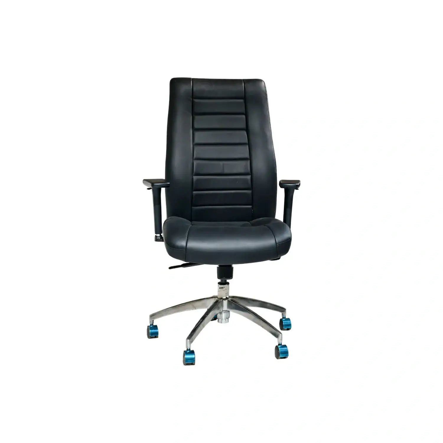 Chaise de bureau exécutive dossier moyen en similicuir RF681B - Noir