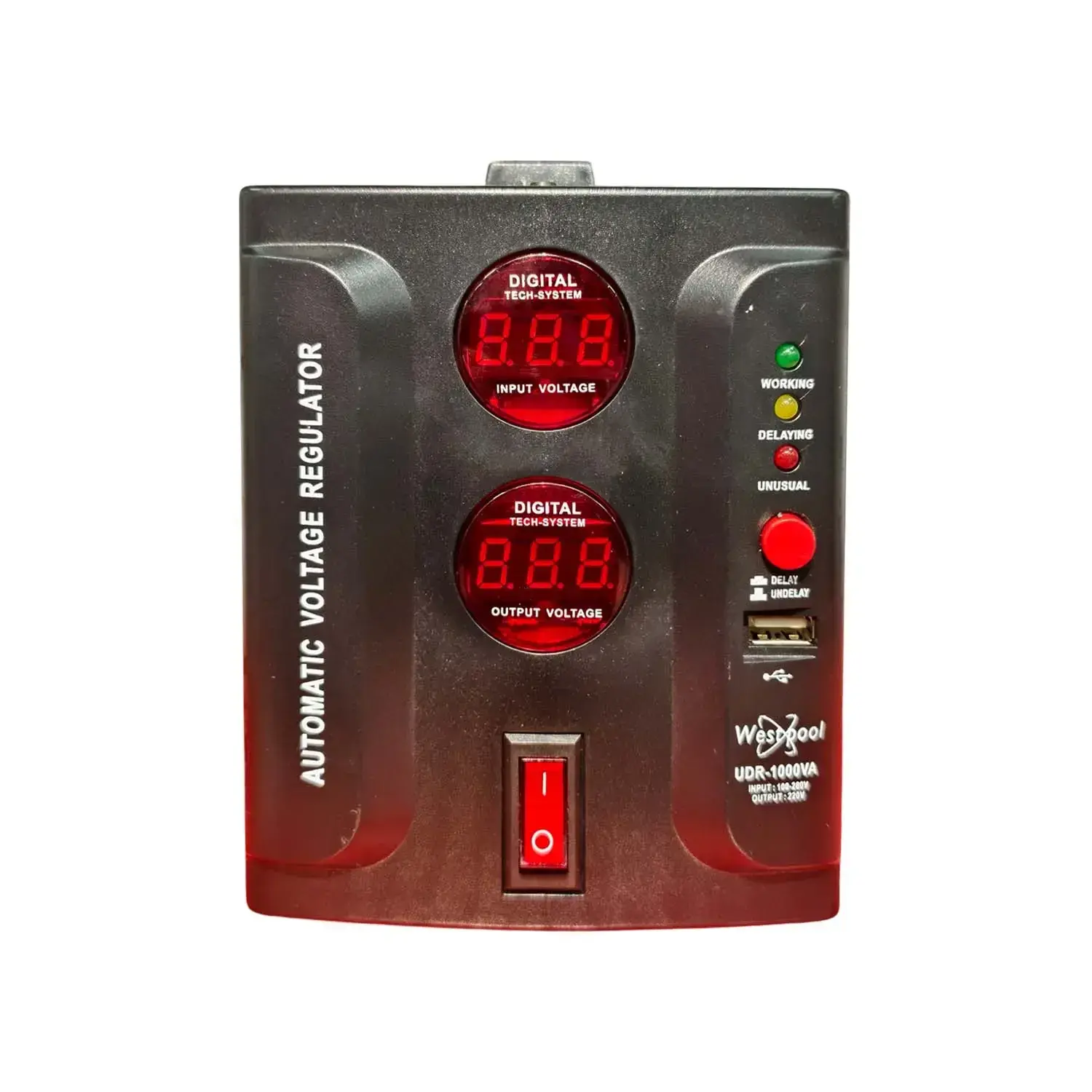 Stabilisateur de tension Westpool UDR 1000 VA - Servomoteur, affichage LED
