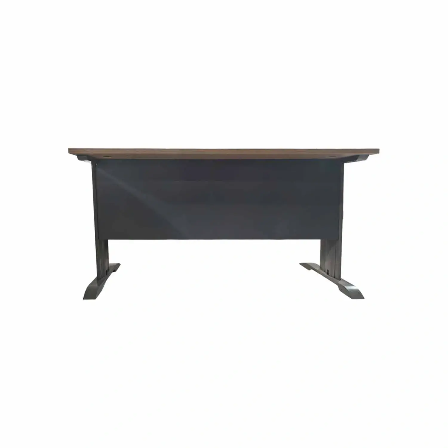 Bureau 3 tiroirs 140x75x75 cm - Wengé / noir