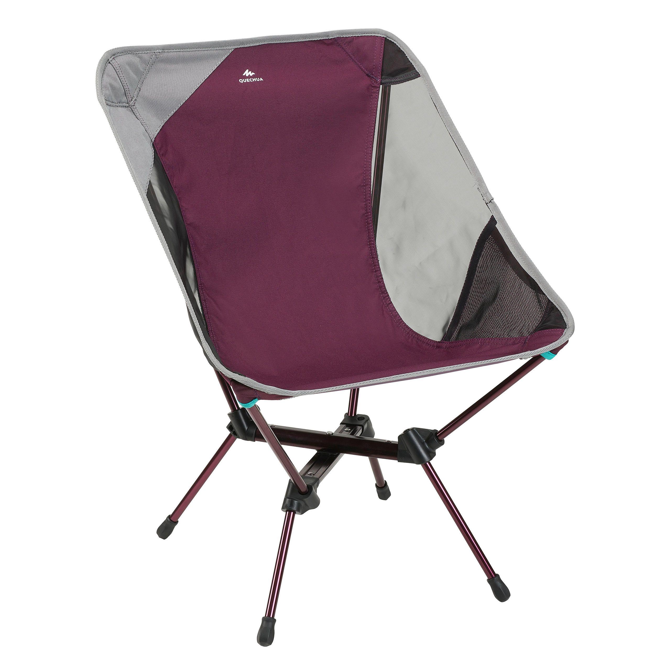 CHAISE BASSE DE CAMPING 500 M - PLIANTE ET COMPACTE