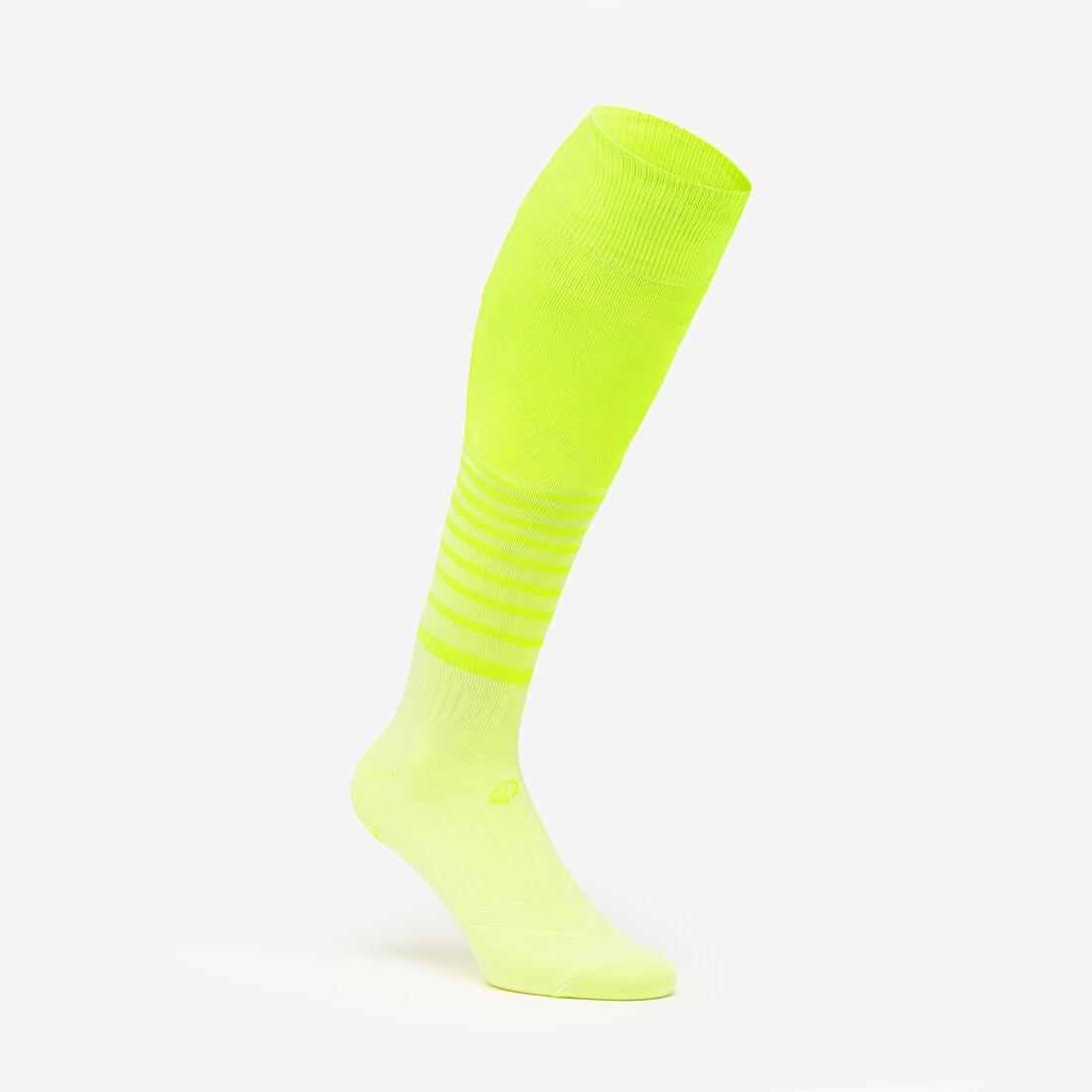 CHAUSSETTES DE FOOTBALL ADULTE VIRALTO RAYEES JAUNE FLUO