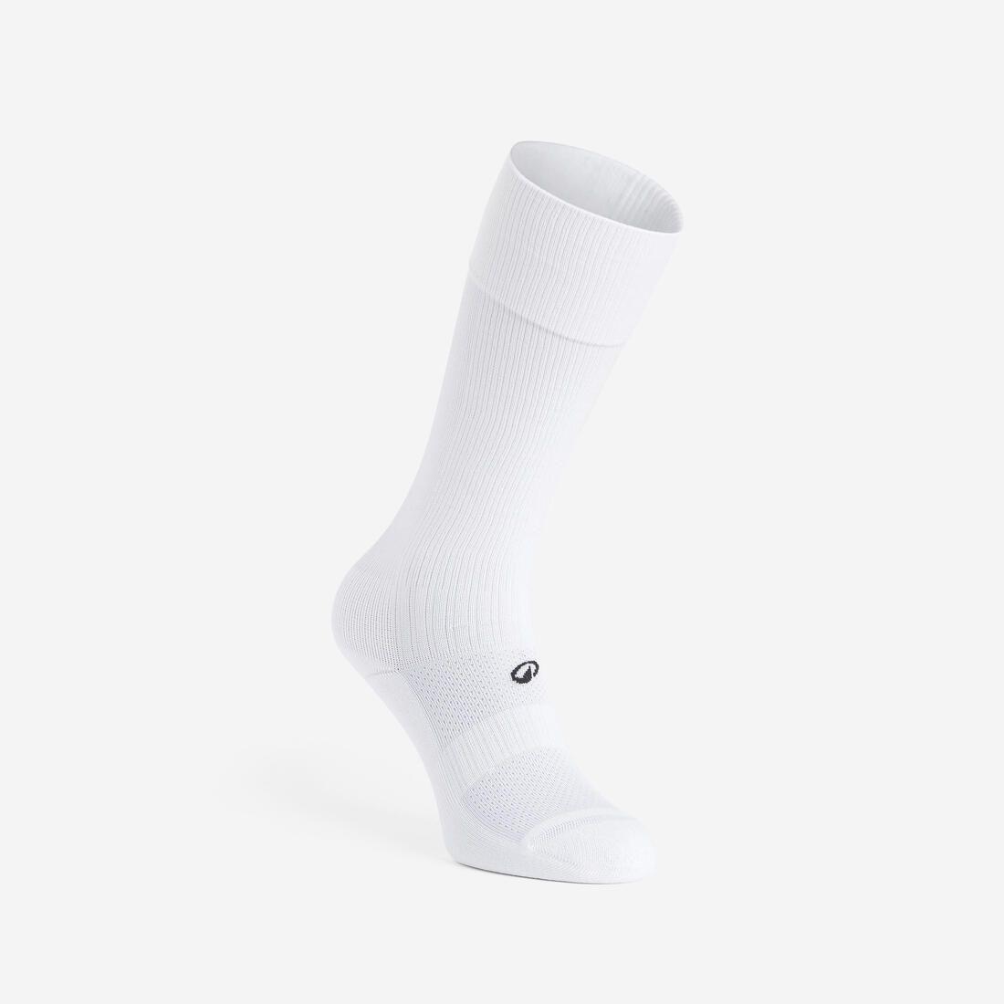 Chaussettes de volley-ball VSK500 Mid blanches
