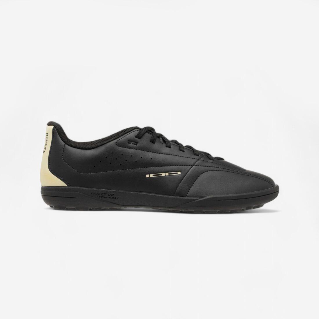 Chaussures de football 100 TURF TF adulte noir