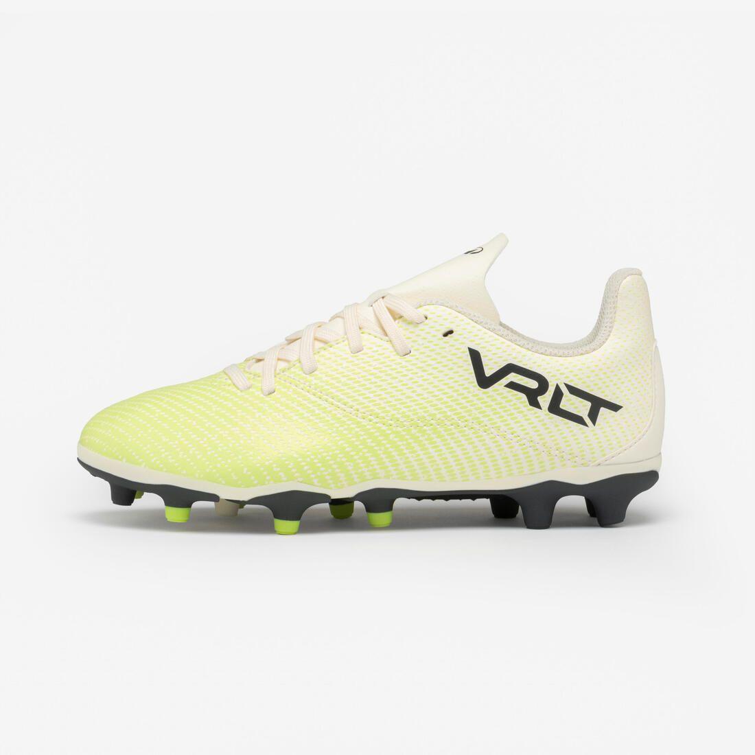 CHAUSSURES DE FOOTBALL ENFANT A LACETS VIRALTO I FG WHITE
