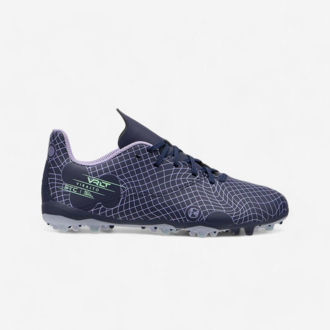 CHAUSSURES DE FOOTBALL ENFANT A LACETS VIRALTO I MG/AG ICE GREEN