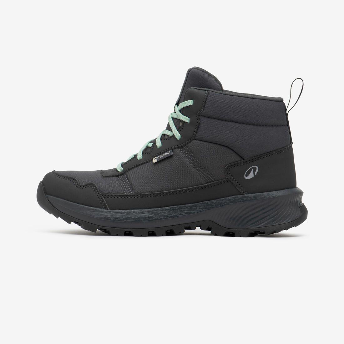 Chaussures de randonnée mid imperméables femme, NH100 WP gris