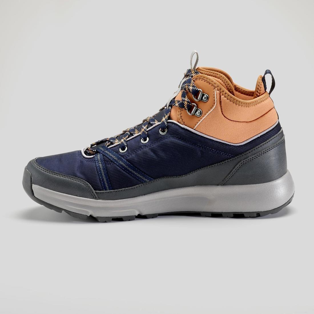 Chaussures de randonnée mid imperméables homme, NH100 WP bleu
