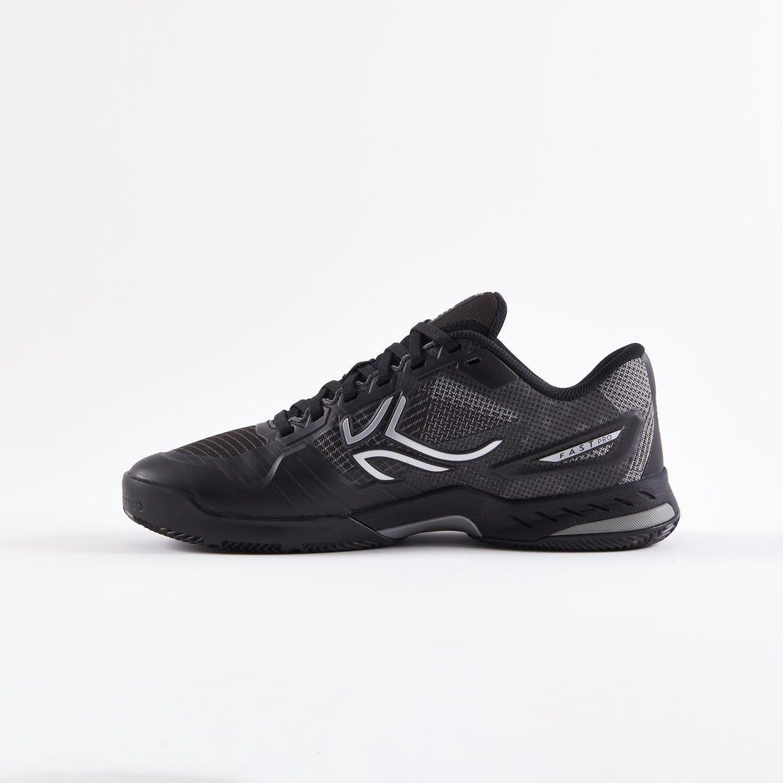 Chaussures de tennis homme terre battue - Artengo FAST Pro Clay noir Gris