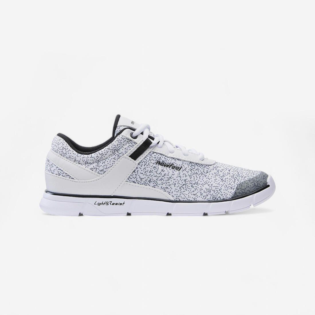 Chaussures marche urbaine femme Soft 540 blanc moucheté