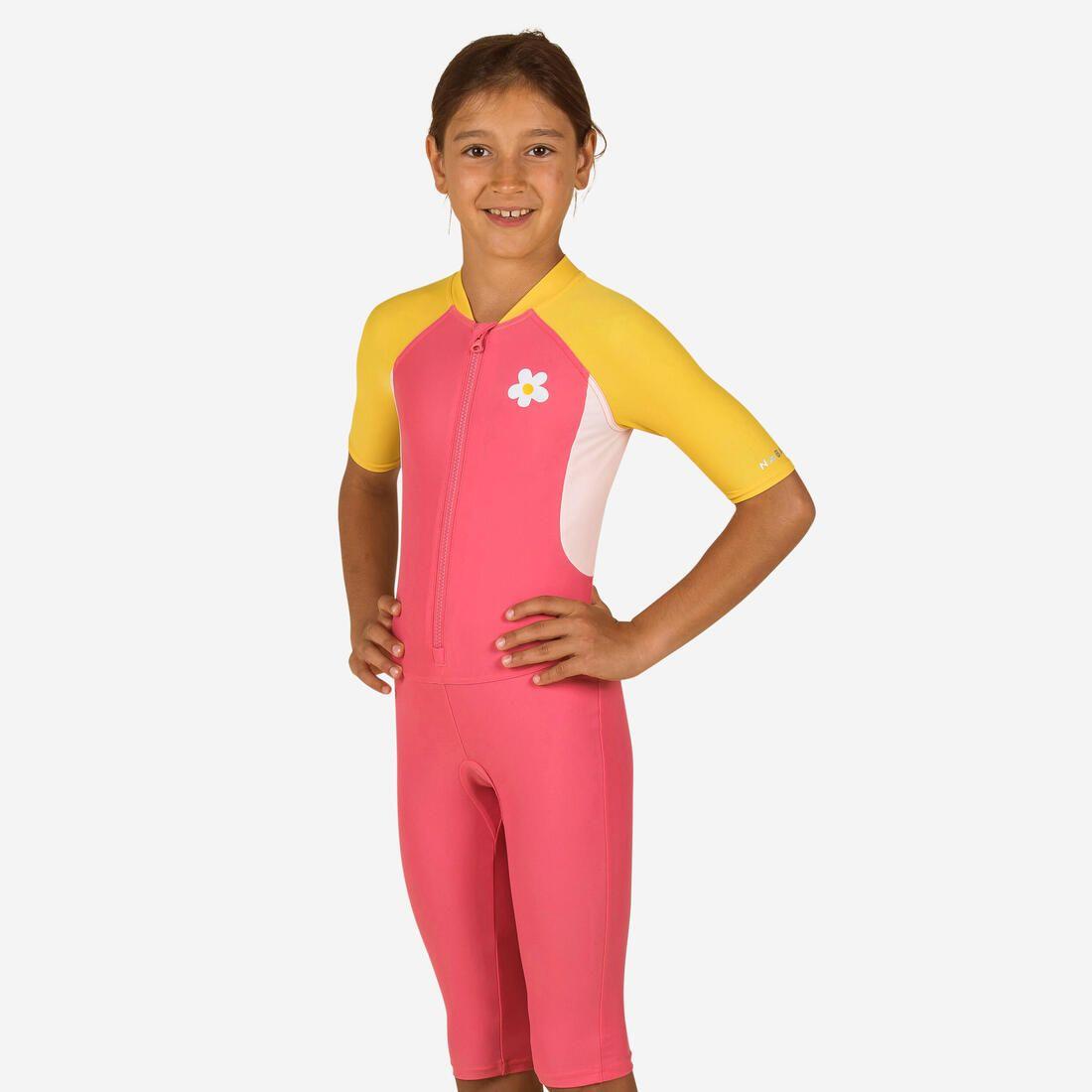 Combinaison natation shorty swim fille 100 - marine