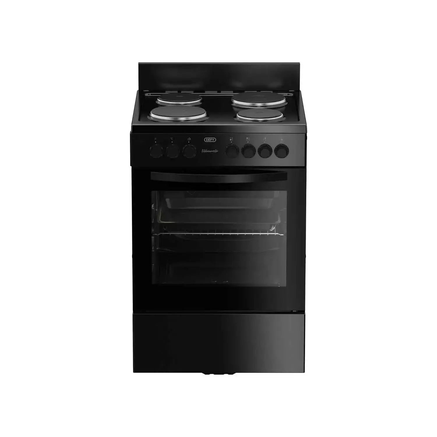 Cuisinière électrique Defy DSS612 4 plaques 60 cm - Four 78 L, noir