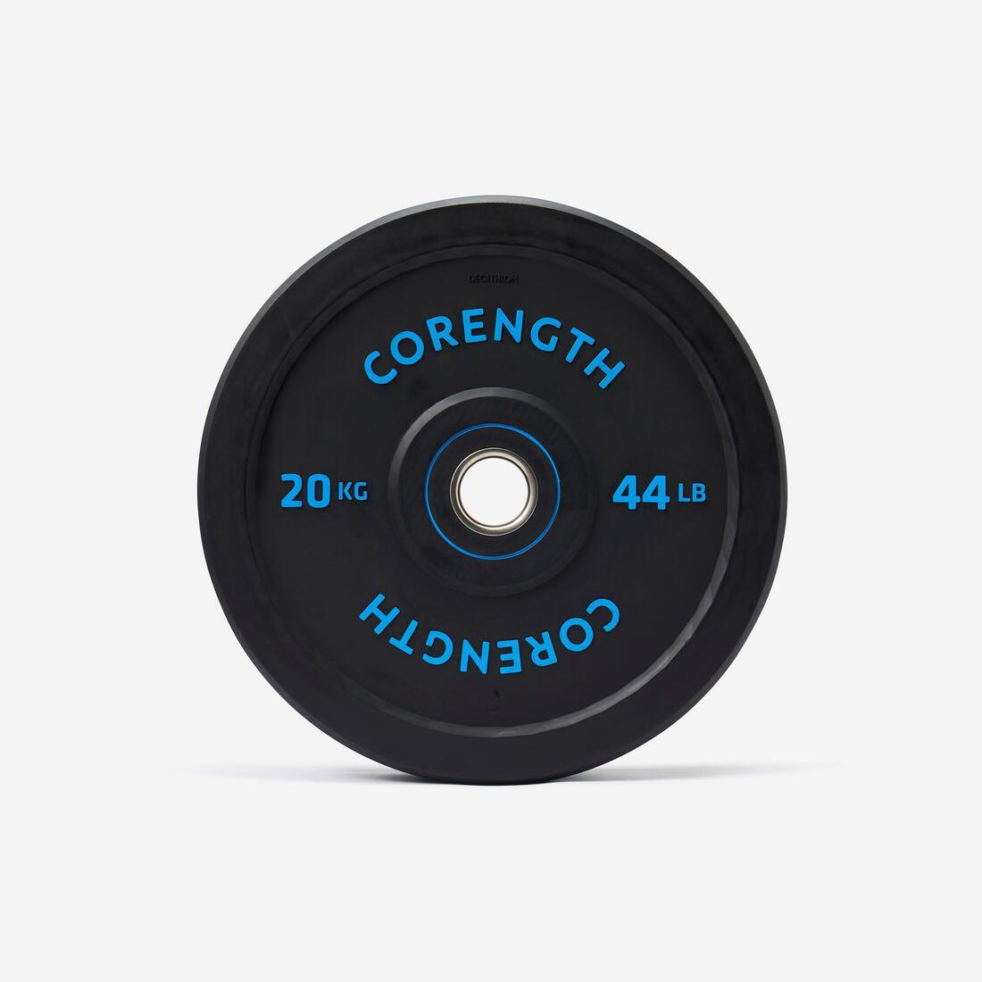 Disque bumper d'haltérophilie 20 kg, diamètre intérieur 50 mm