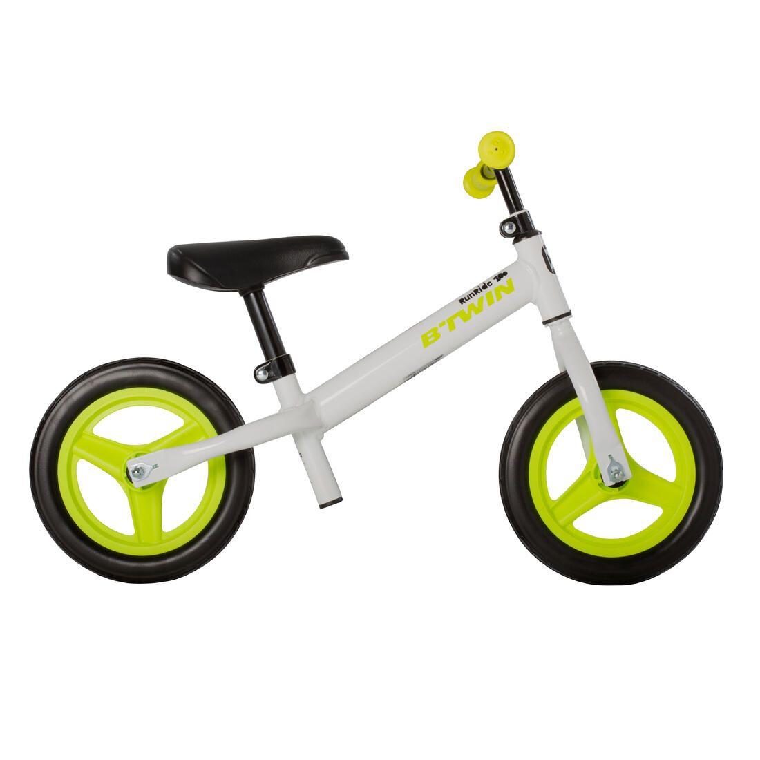 Draisienne enfant 10 pouces RunRide 100 Blanche