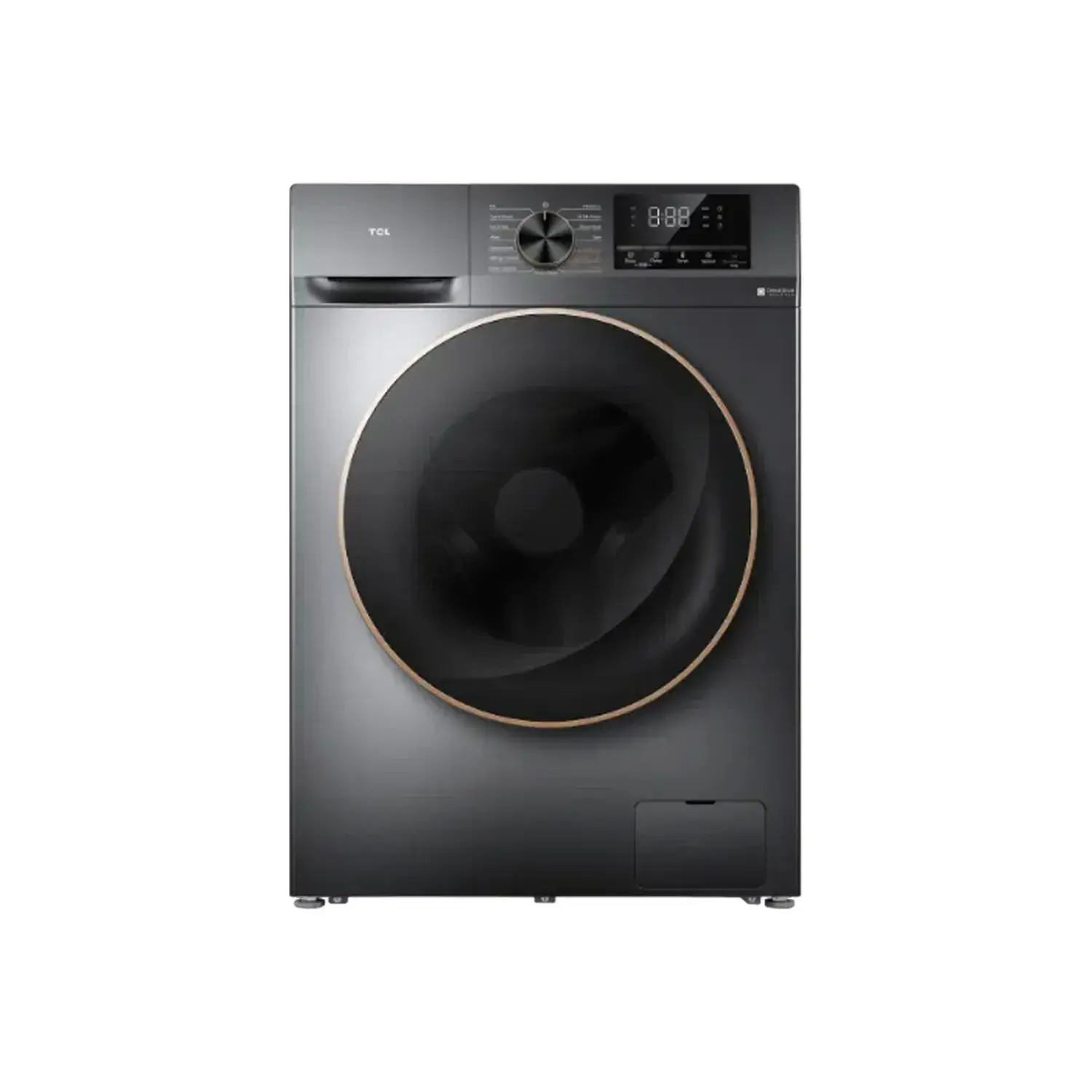 Lave-linge hublot TCL C2110FLG 10 kg 1200 tr/min A+++ - Direct Drive, Gris foncé