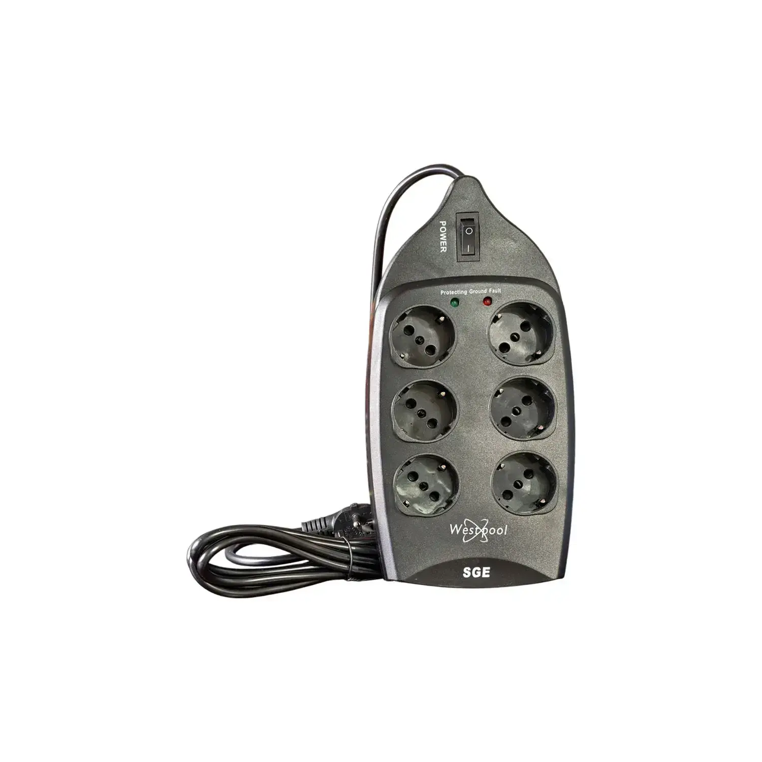 Parafoudre Westpool SGE 6 prises - Disjoncteur réarmable 10 A, câble 3 m